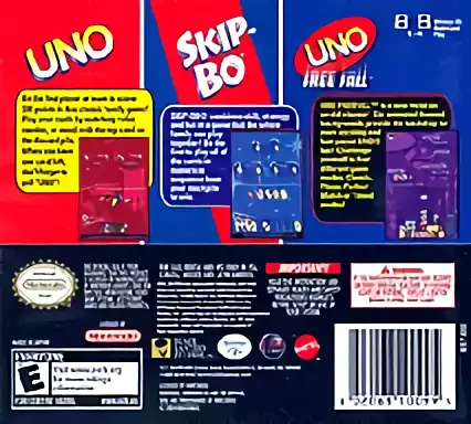 Image n° 2 - boxback : Uno - Skip-Bo - Uno Free Fall (3 Game Pack)